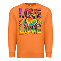 Carrot love is love with hearts Premium Sweatshirt - texasbilliewilder
