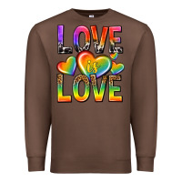 Chestnut love is love with hearts Premium Sweatshirt - texasbilliewilder