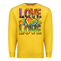Lemon love is love with hearts Premium Sweatshirt - texasbilliewilder
