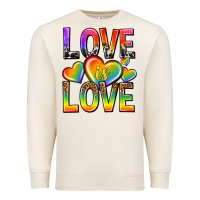 Sandshell love is love with hearts Premium Sweatshirt - texasbilliewilder
