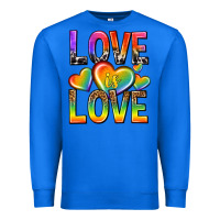 True Royal love is love with hearts Premium Sweatshirt - texasbilliewilder