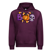 Mauve Wine Boo halloween Urban Hoodie - Artiststas