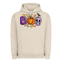 Pigment French Oak Boo halloween Urban Hoodie - Artiststas