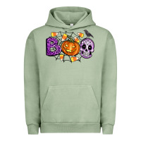 Pigment Oil Green Boo halloween Urban Hoodie - Artiststas