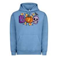 Pigment Pebble Blue Boo halloween Urban Hoodie - Artiststas