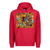 Cardinal cross sunflower butterfly Premium Hoodie - JahusDesignShop