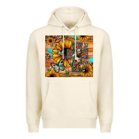 Tofu cross sunflower butterfly Premium Hoodie - JahusDesignShop