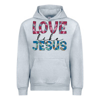 Heather Grey love like jesus Urban Hoodie - JahusDesignShop