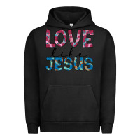 Pigment Black love like jesus Urban Hoodie - JahusDesignShop