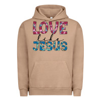 Pigment Burro love like jesus Urban Hoodie - JahusDesignShop