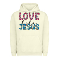 Pigment Pistachio love like jesus Urban Hoodie - JahusDesignShop