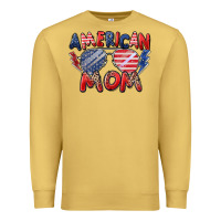 Antique Gold American mom Premium Sweatshirt - Zillion Design Studio