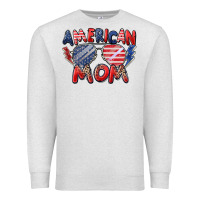 Oatmeal Heather American mom Premium Sweatshirt - Zillion Design Studio