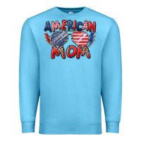 Ocean Blue American mom Premium Sweatshirt - Zillion Design Studio