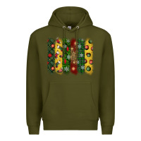 Army Green christmas brushstroke Premium Hoodie - BundleAndBundleShop