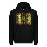 Black christmas brushstroke Premium Hoodie - BundleAndBundleShop