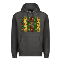 Charcoal Heather christmas brushstroke Premium Hoodie - BundleAndBundleShop