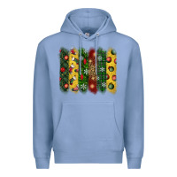 Colony Blue christmas brushstroke Premium Hoodie - BundleAndBundleShop