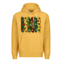 Mustard christmas brushstroke Premium Hoodie - BundleAndBundleShop