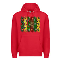 Red christmas brushstroke Premium Hoodie - BundleAndBundleShop