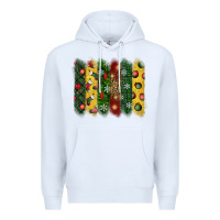 White christmas brushstroke Premium Hoodie - BundleAndBundleShop