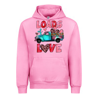 Fuchsia Pink loads of love truck Urban Hoodie - JahusDesignShop