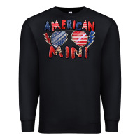 Black American mini Premium Sweatshirt - Zillion Design Studio