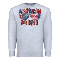 Heather Grey American mini Premium Sweatshirt - Zillion Design Studio