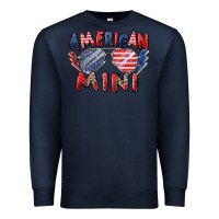 Navy American mini Premium Sweatshirt - Zillion Design Studio