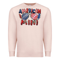 Pale Pink American mini Premium Sweatshirt - Zillion Design Studio
