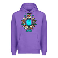 Purple aztec leopard turquoise gemstone Premium Hoodie - JahusDesignShop