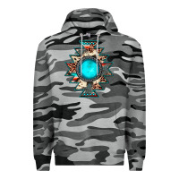Slate Camo aztec leopard turquoise gemstone Premium Hoodie - JahusDesignShop