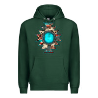 Sports Green aztec leopard turquoise gemstone Premium Hoodie - JahusDesignShop