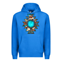 True Royal aztec leopard turquoise gemstone Premium Hoodie - JahusDesignShop