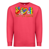 Cardinal peace love equality Premium Sweatshirt - texasbilliewilder