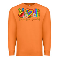 Carrot peace love equality Premium Sweatshirt - texasbilliewilder