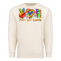 Sandshell peace love equality Premium Sweatshirt - texasbilliewilder