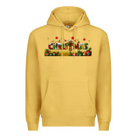Antique Gold christmas with christmas cross libbey glass Premium Hoodie - BundleAndBundleShop