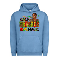 Pigment Pebble Blue black teacher  magic Urban Hoodie - AdoDesignShop
