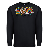 Black peace love pride Premium Sweatshirt - texasbilliewilder