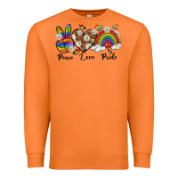 Carrot peace love pride Premium Sweatshirt - texasbilliewilder