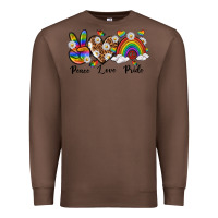 Chestnut peace love pride Premium Sweatshirt - texasbilliewilder