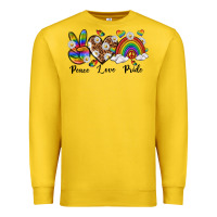 Lemon peace love pride Premium Sweatshirt - texasbilliewilder