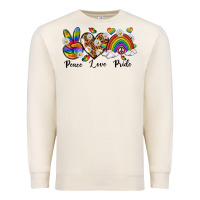 Sandshell peace love pride Premium Sweatshirt - texasbilliewilder