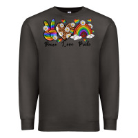 Smoke peace love pride Premium Sweatshirt - texasbilliewilder