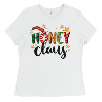 White honey claus christmas Ladies Tee - BarkalooDesign