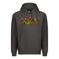 Smoke christmas with christmas cross libbey glass Premium Hoodie - BundleAndBundleShop