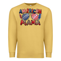 Antique Gold American mama Premium Sweatshirt - Zillion Design Studio