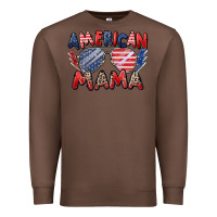 Chestnut American mama Premium Sweatshirt - Zillion Design Studio