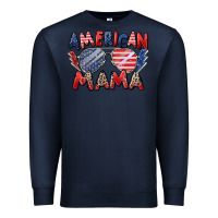 Navy American mama Premium Sweatshirt - Zillion Design Studio